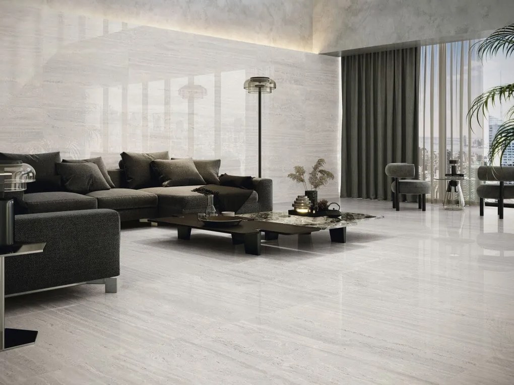 Dlažba Venice Grigio Pulido 120x260