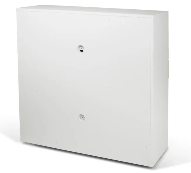 Biely pracovný stôl TemaHome Focus, 110 x 109 cm