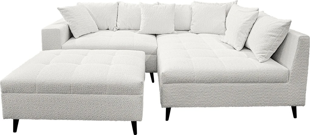 XXXLutz ROHOVÁ SEDAČKA, textil, svetlosivá MID.YOU - Sedačky - 001628000320
