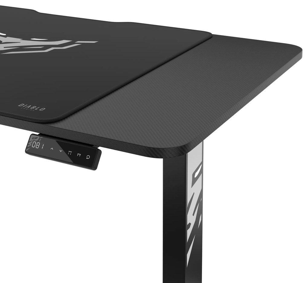 Stôl s elektricky nastaviteľnou výškou 110 cm čierny: Diablo X-Tensio 1100