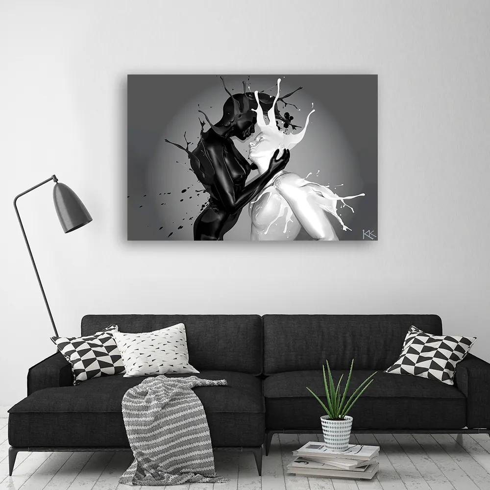 Gario Obraz na plátne Čiernobiela láska Rozmery: 60 x 40 cm