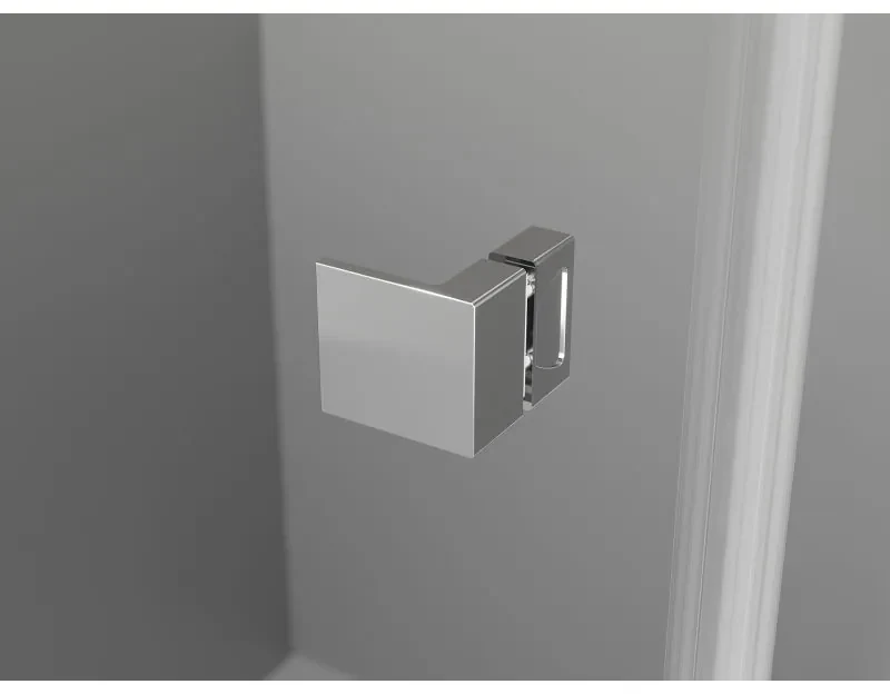 Mexen Lunar L Duo výklopný sprchový kút 95 x 75 cm, 8mm číre sklo, chrómový profil, 834L-095L-075P-01-00