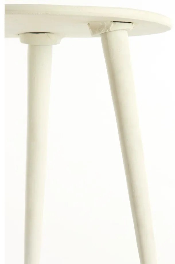 Kovový okrúhly odkladací stolík ø 36 cm Babína – Light & Living