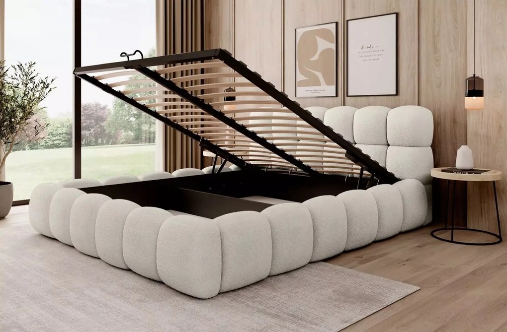 ČALÚNENÁ POSTEĽ ASHLEY 200x200 QUELLE 92 ŠEDÁ