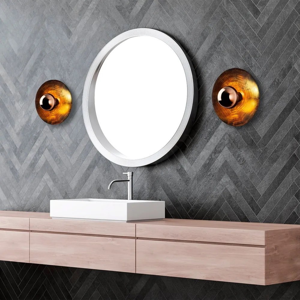 Nástenné svietidlo v medenej farbe ø 28 cm Kurt – Opviq lights