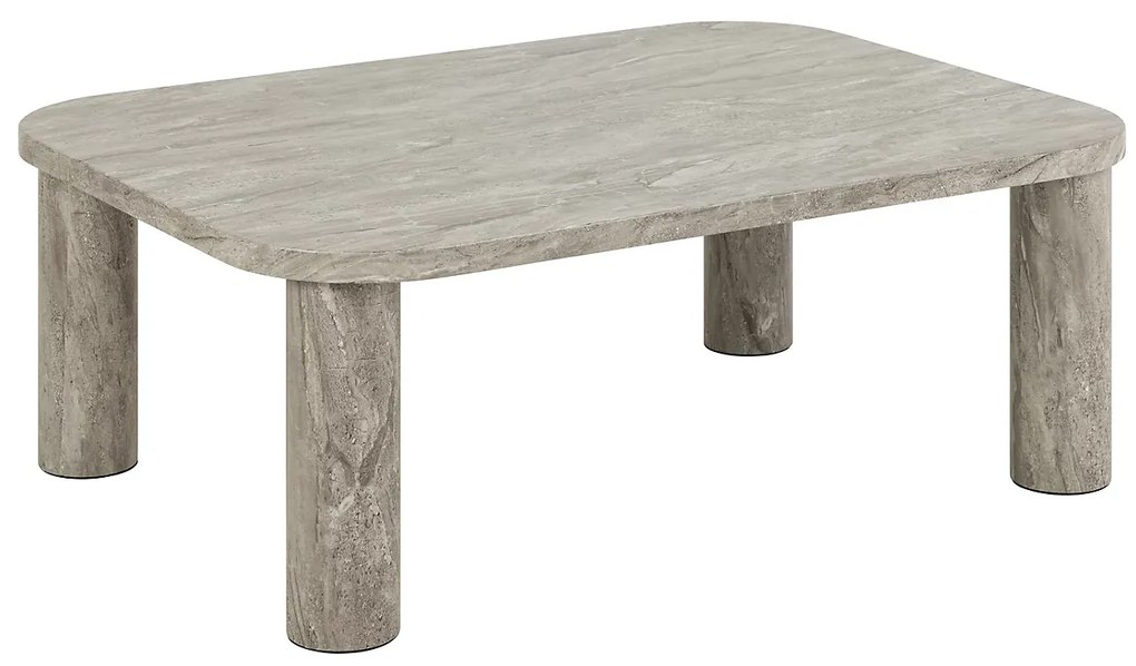 Konferenční stolek Solano 100 cm šedý mramor