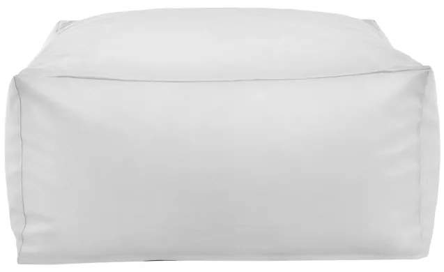 Taburetka biela kocka ekokoža