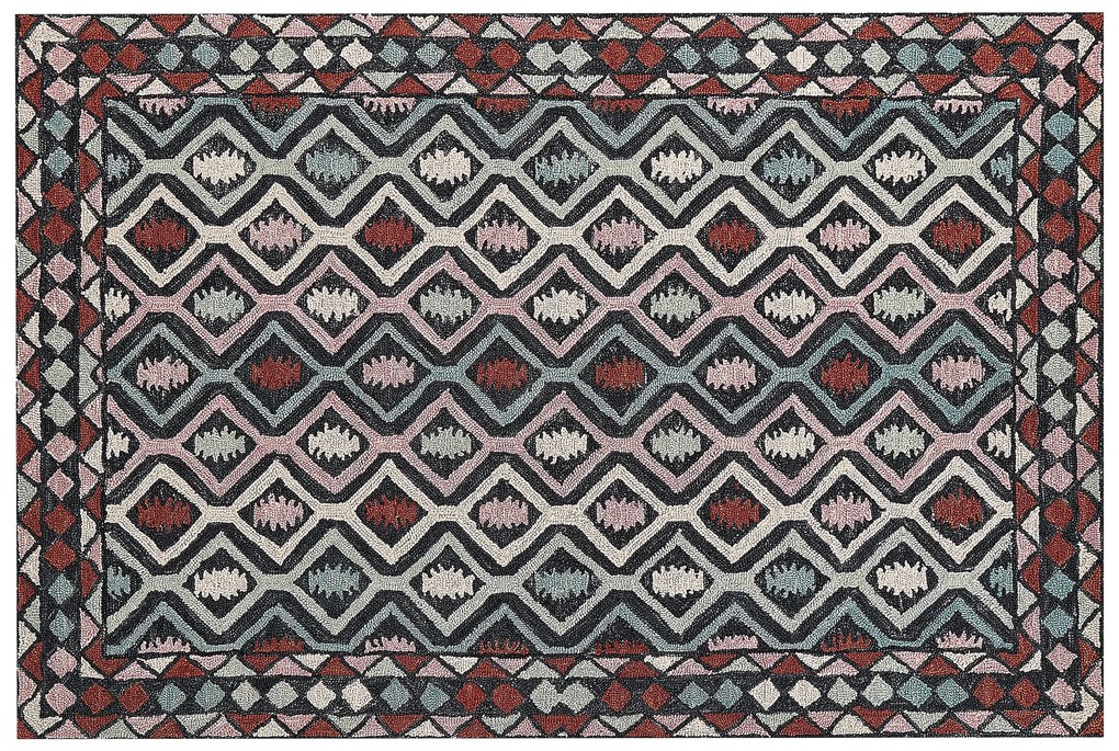 Vlnený koberec 160 x 230 cm viacfarebný HAYMANA Beliani