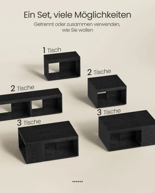 Set troch konferenčných stolíkov LCT301B01