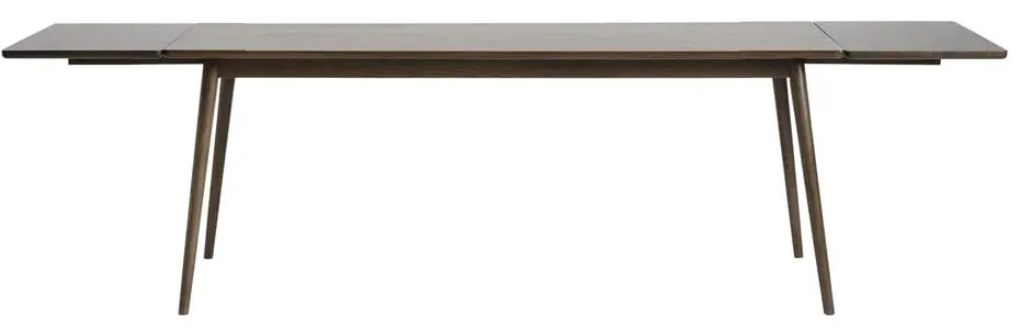 Hnedý rozkladací jedálenský stôl s doskou v dubovom dekore 190x90 cm Barrali – Unique Furniture