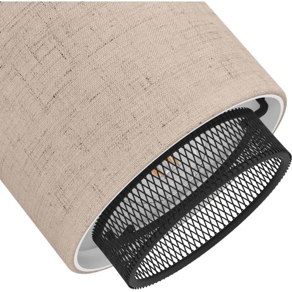 Eglo 43659 - Bodové svietidlo ROSLEY 4xE14/40W/230V čierna/béžová