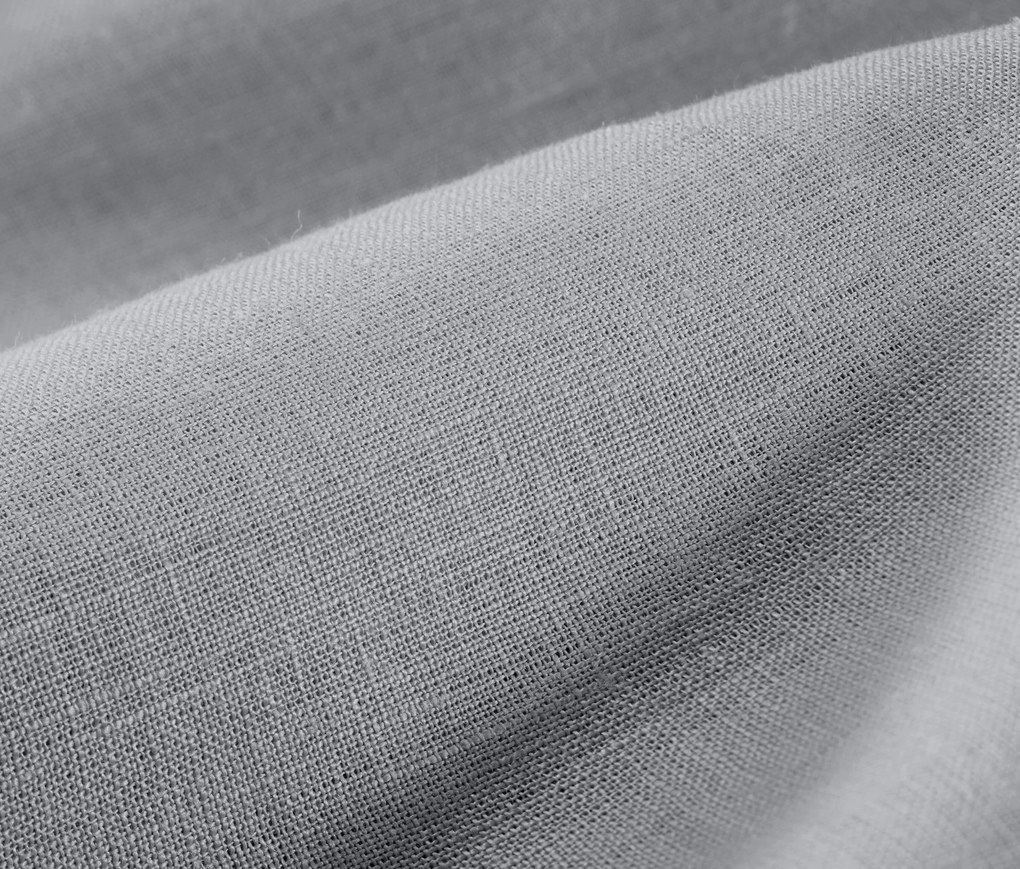 Ľanová posteľná bielizeň, sivá, štandardná veľkosť