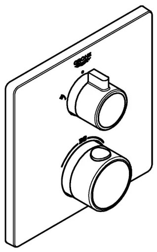 GROHE 24079000 - Termostatická sprchová batéria GROHTHERM lesklý chróm