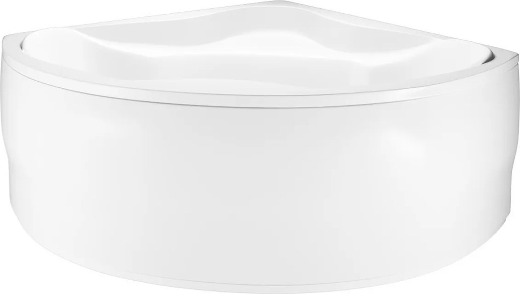 Veľká symetrická akrylová rohová vaňa na nožičkách s krytom Beta 150x150