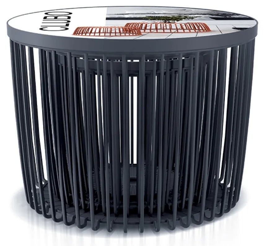 PROSPERPLAST Set univerzálních košů UNIQUBO 4+1 antracit