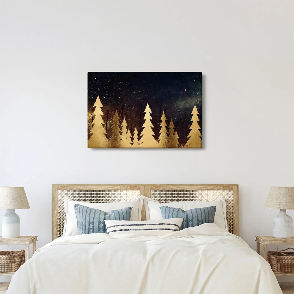 Obraz - Zlatá noc (90x60 cm)