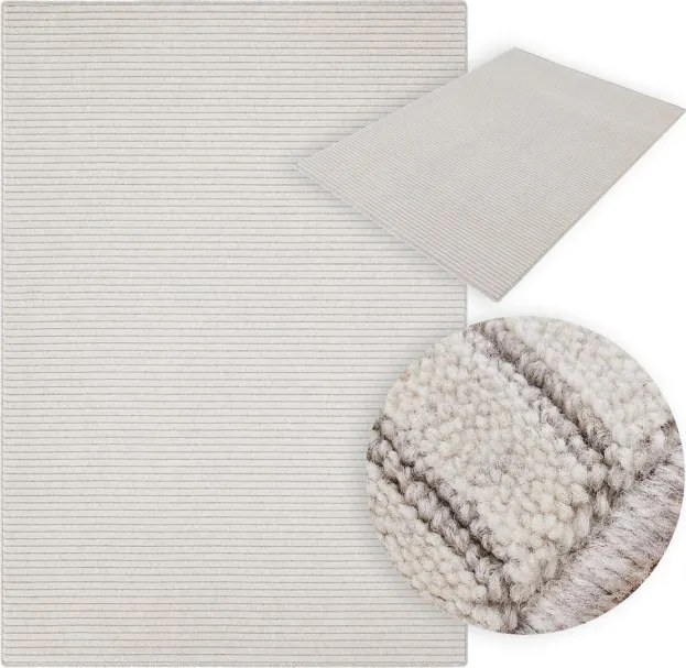 Koberec Agnella Noble Ruti svetlosivý