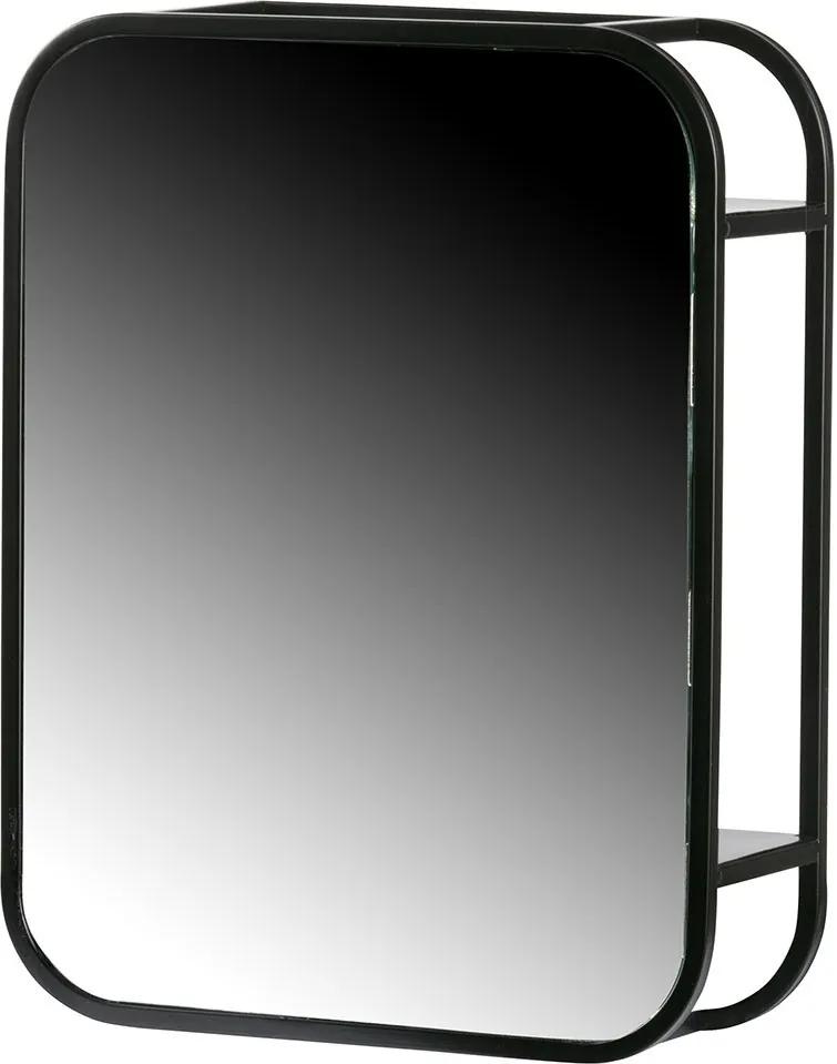 WOOOD Kovové zrkadlo Olivia 45 × 35 × 12 cm