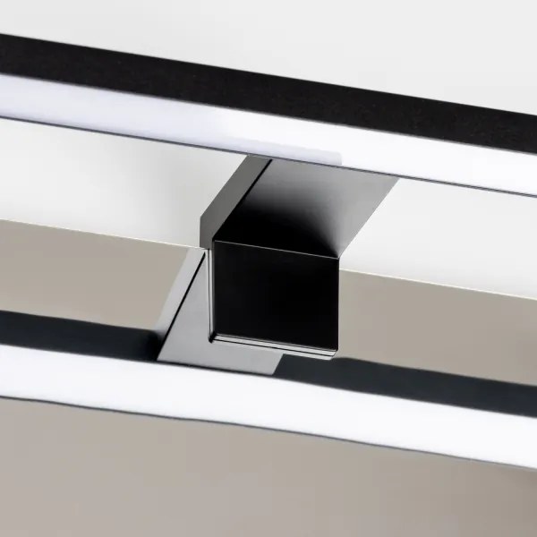 Aigostar - LED osvetlenie zrkadla do kúpeľne LED/8W/230V 4000K 40 cm IP44 čierne