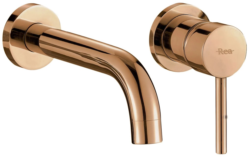 Rea Lungo, podomietková umývadlová batéria, iBox, ružové-zlato, REA-B8548