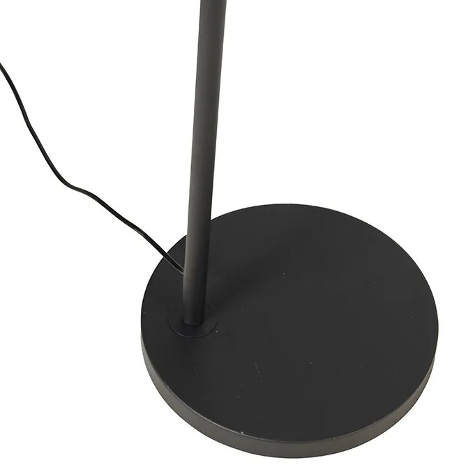Moderná oblúková lampa čierna so zlatou - Arc Basic