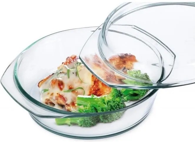 SIMAX Pekáč sklenený okrúhly s vekom 3,7l (2,50 / 1,20) 1861766186