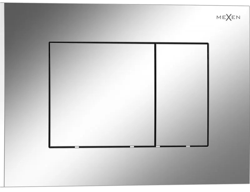 Mexen Tex 02, splachovacie tlačidlo, lesklý chróm, 6102-03