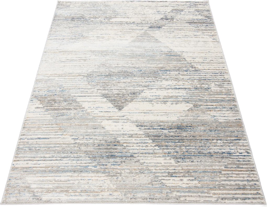 TA Koberec G501B BIELA/D_MODRÁ PORTLAND HIL Rozmer: 240x330 cm