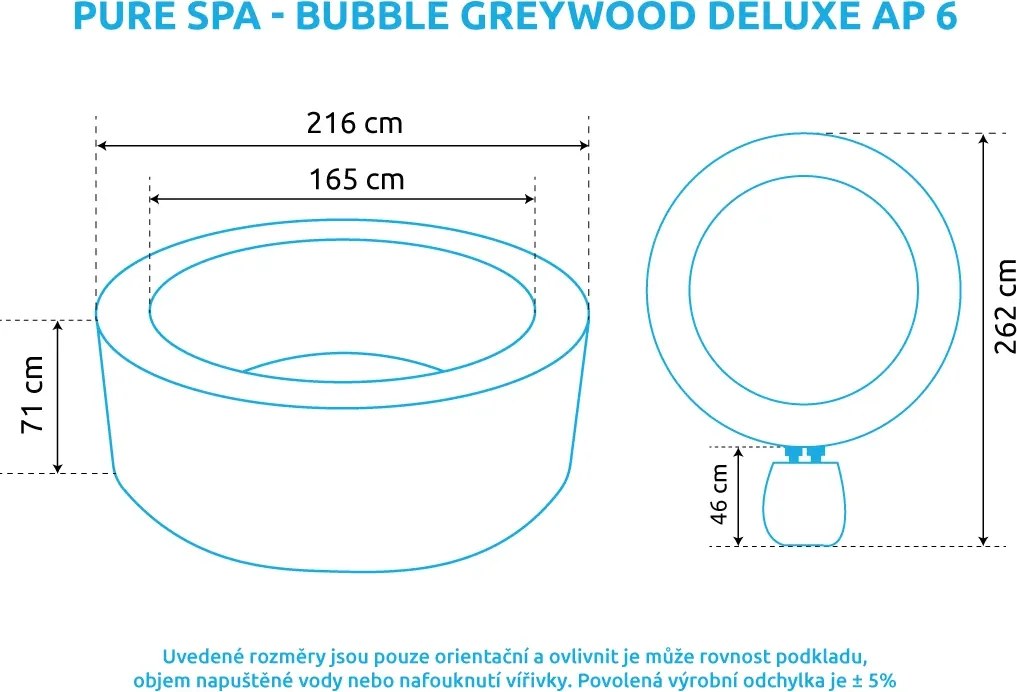 Intex | Vírivý bazén Pure Spa - Bubble Greywood Deluxe NP 6 | 11400316