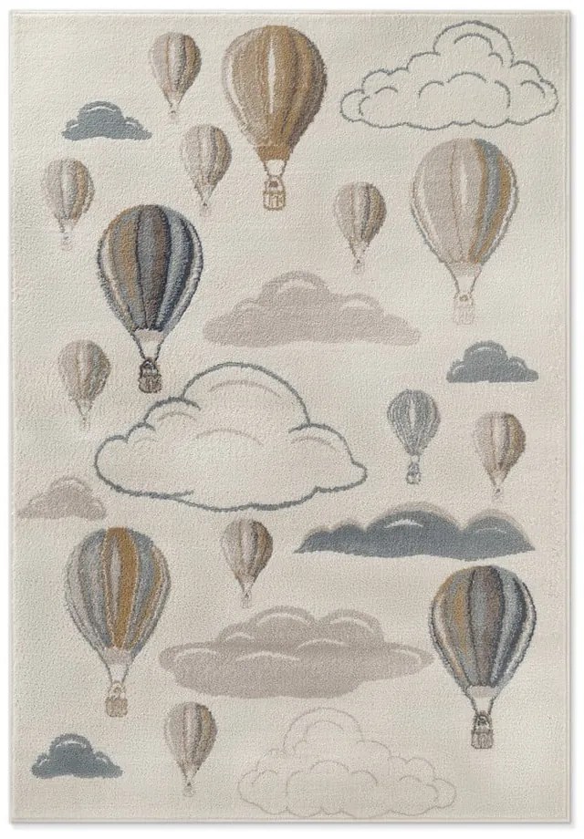 Krémový detský koberec 160x235 cm Hot Air Balloon – Hanse Home
