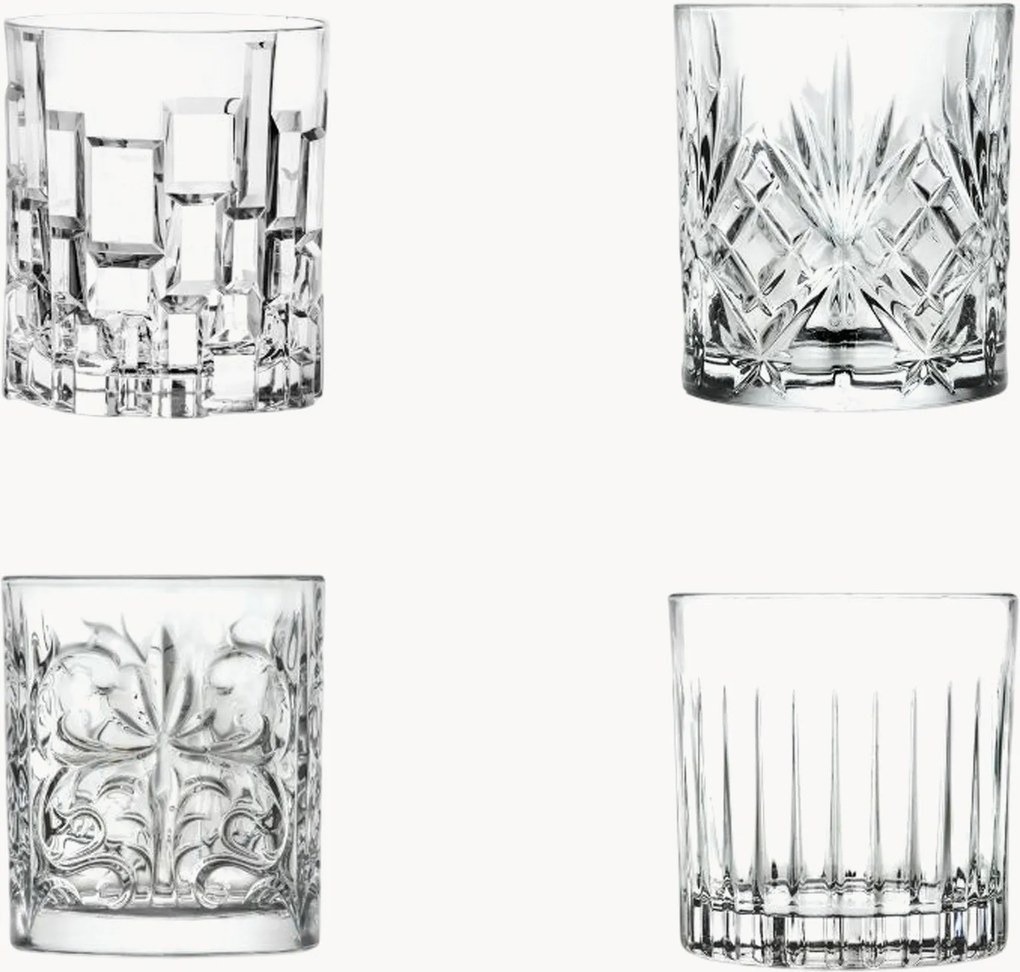 Krištáľové poháre Mixology, 4 ks