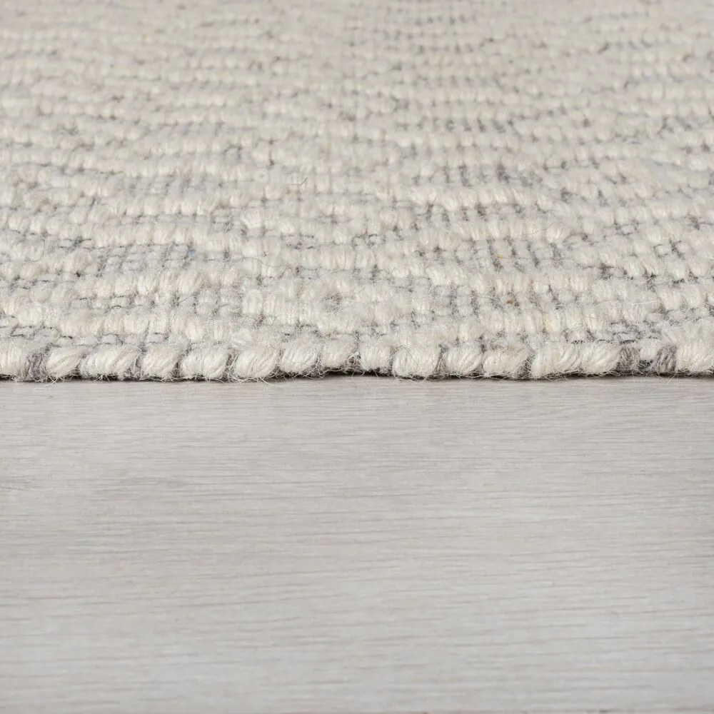 Flair Rugs, Ručne tkaný kusový koberec Nur Wool Dream Grey/Ivory, 80x150, šedá, obývacia izba