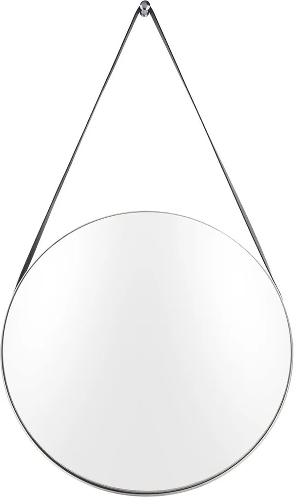 Okrúhle zrkadlo Balanced Round – strieborné