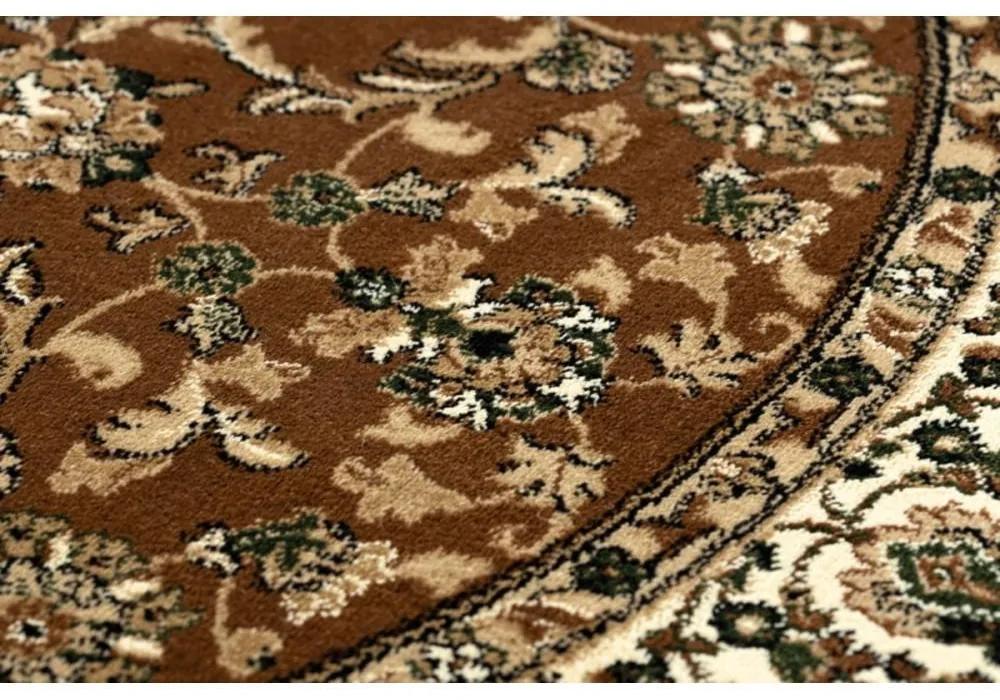 Kusový koberec Royal hnedý kruh 120cm