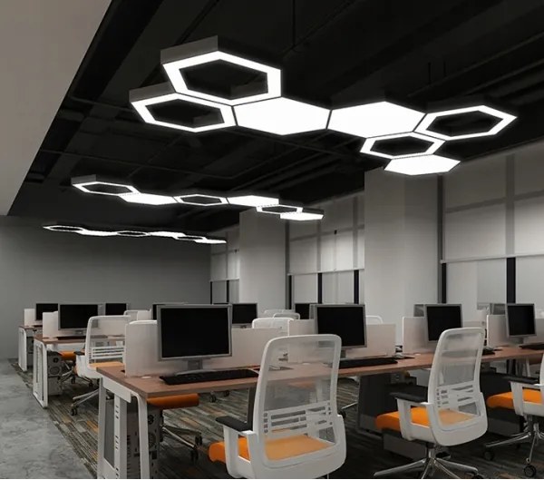 LED luster na lanku LED/20W/230V, čierny