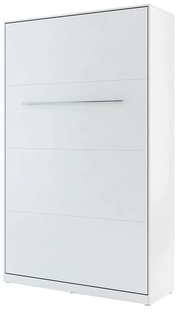 Sklápacia posteľ Concord Pro I, Farby: biely / biely lesk, Rozmer postele: 120x200