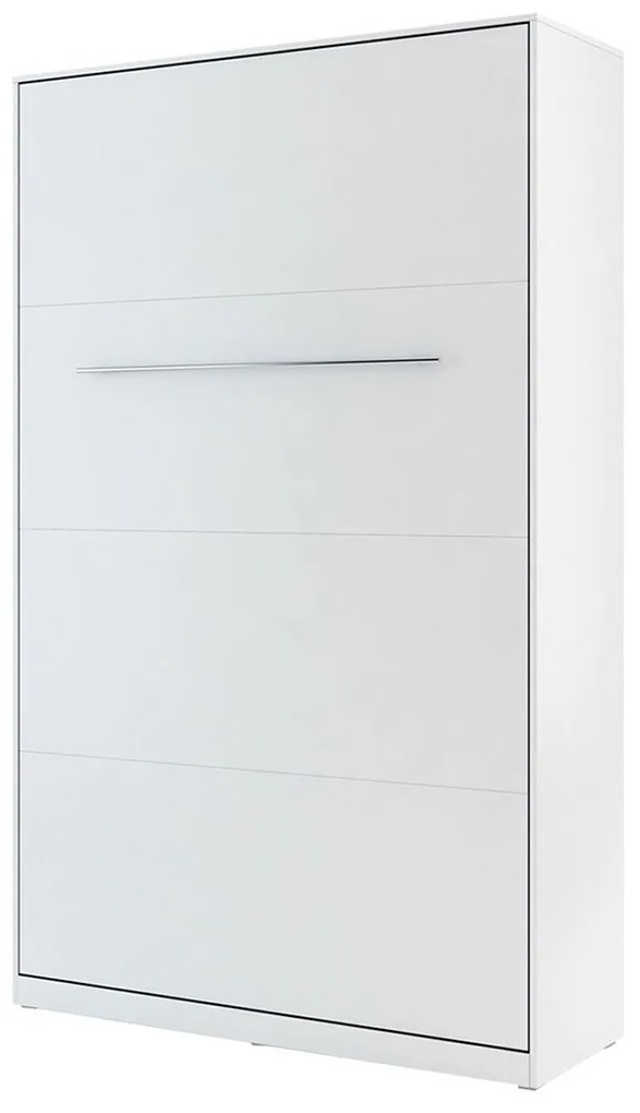 Sklápacia posteľ Concord Pro I, Farby: biely / biely lesk, Rozmer postele: 140x200
