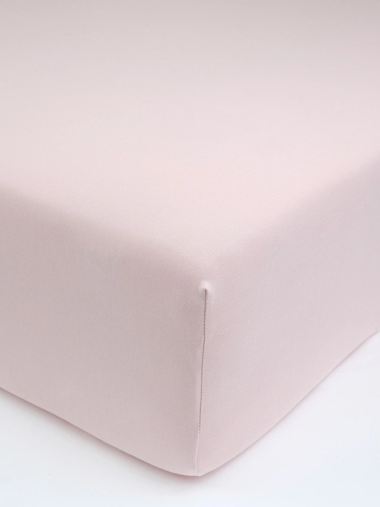Jersey plachta s elastanom Deluxe 140 × 200 cm – púdrová