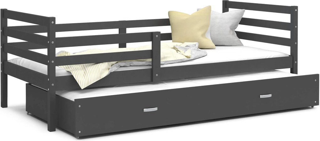 GL Racek P2 posteľ s prístelkou Color sivá - viac farieb Farba: Sivá, Rozmer: 190x80