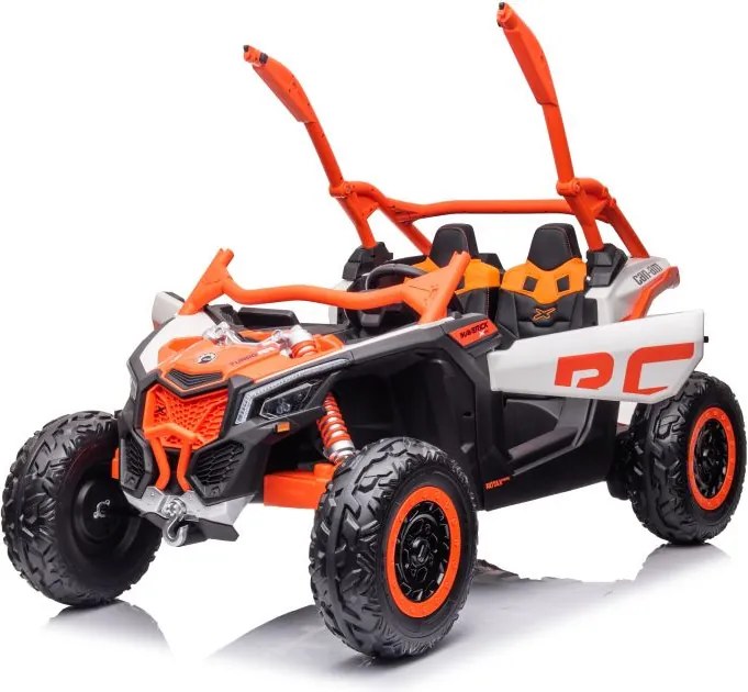 LEAN CARS Elektrická bugina na batérie Can-am RS DK-CA001 oranžová 4x4