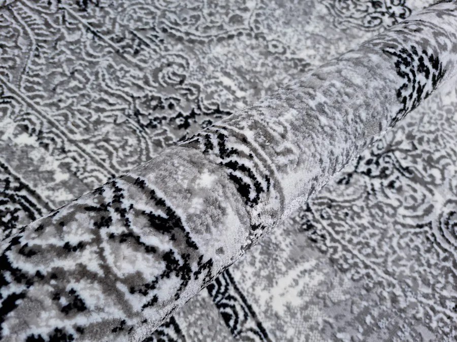 DC Koberec Exclusive 249 sivá čierna Rozmer: 240×330 cm