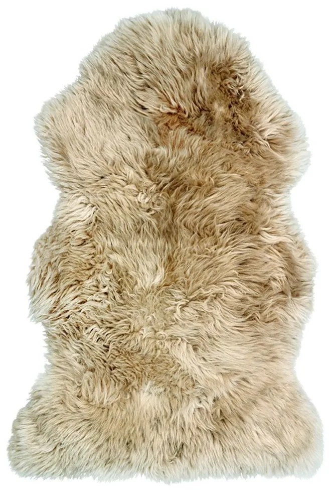 Šedo-strieborná kožušina z ovčej kože New Zealand - 60*7*80 cm
