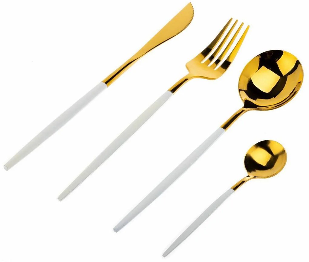 Príborový set Lijo White 4ks