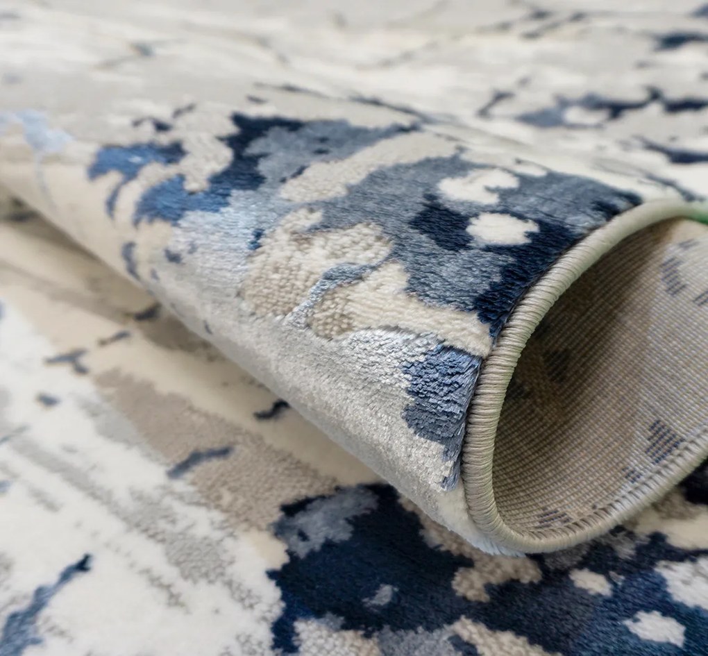 Koberec Allianz 6308 NAVY – námornícka modrá, obdĺžnikový Rozmer: 80x150 cm
