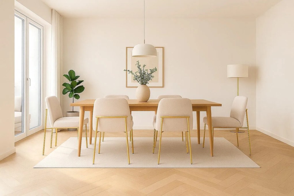 Jedálenská stolička Zafiro Gold, béžová (S2440)