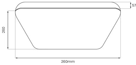 LED stropné svietidlo NEMO LED/11W/230V 26x26 cm čierne