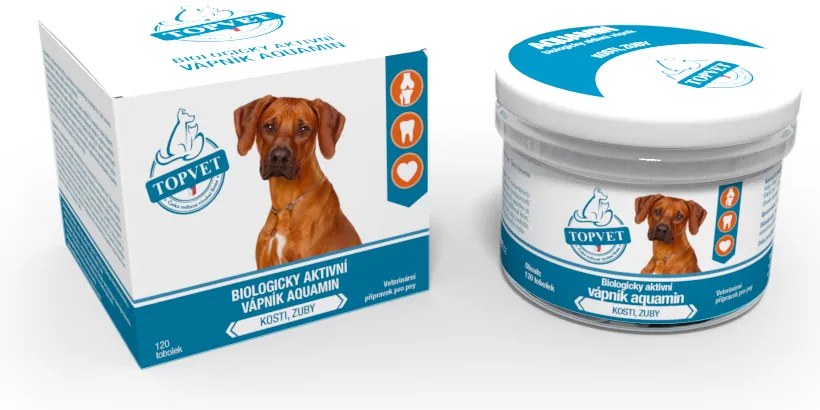 Green idea Biologicky aktívny vápnik Aquamin pre psov 120 ks