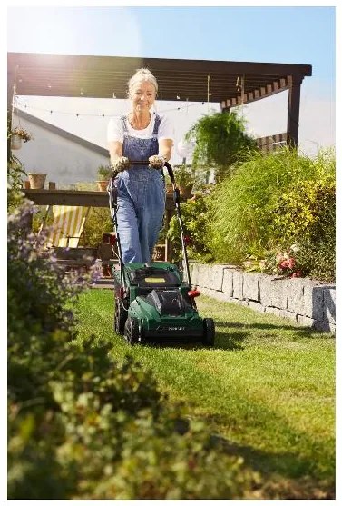 Parkside®  Aku kosačka Prma 40-Li D2 + 2x Akumulátor 20 V/4 Ah PAP 20 B3 + Dvojitá nabíjačka 20 V/4,5 A Pdslg 20 B1  (800009635)