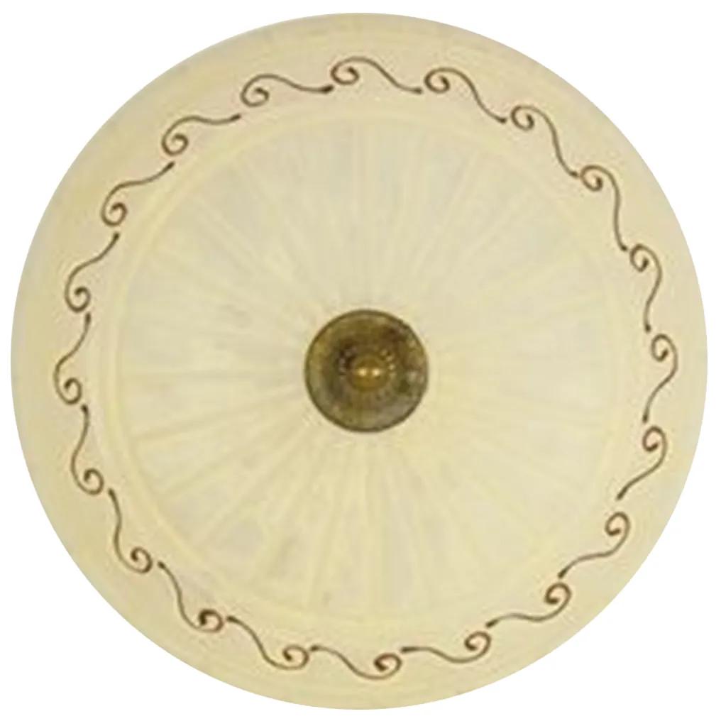 CLX Stropné vzorované osvetlenie LANCIANO, 2xE27, 60W, 40cm, okrúhle