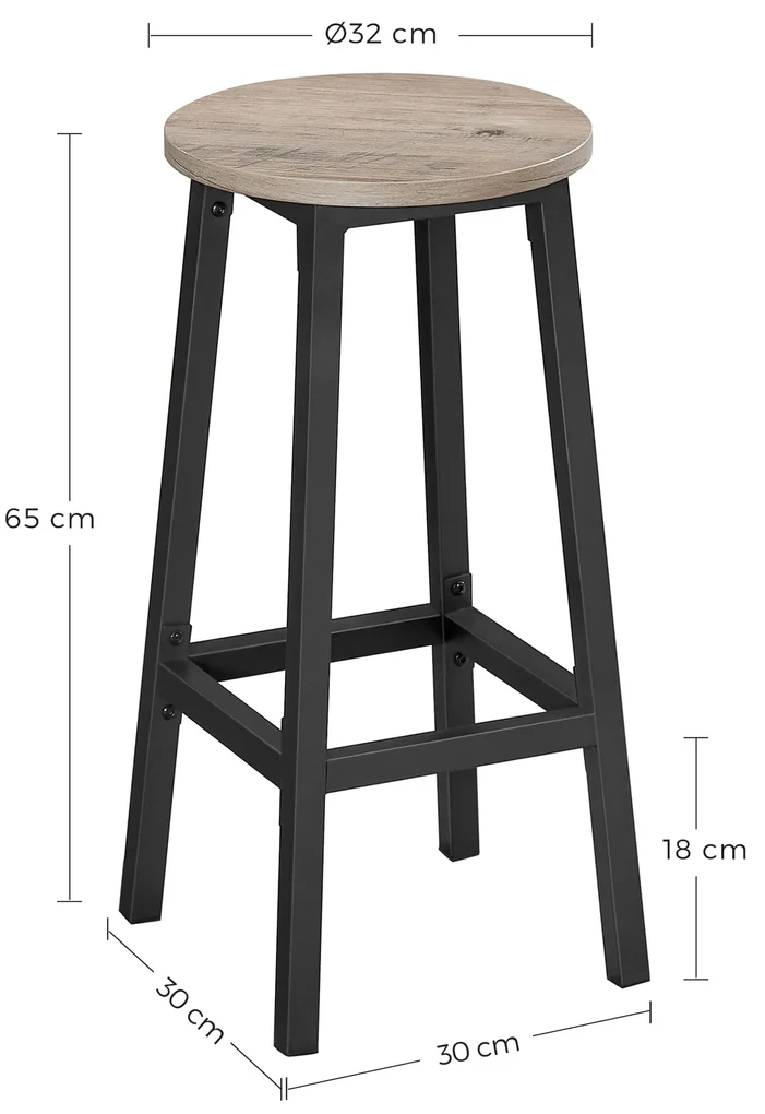 Set barových stoličiek TAYLOR TRUFFLE